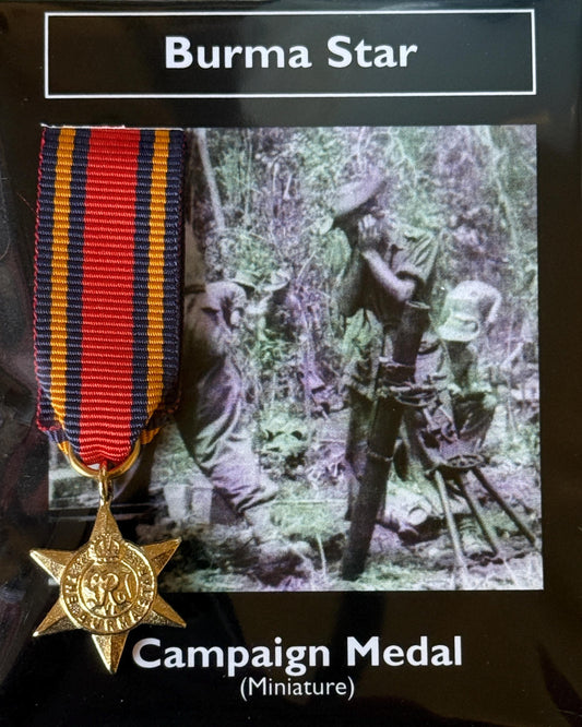 REPRODUCTION World War II WW2 Burma Star Miniature British War Medal 20mm [CMBS]