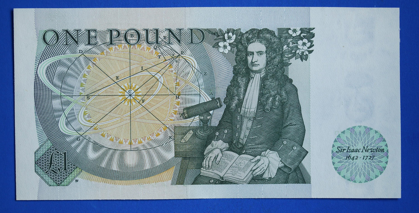 2x 1981 Bank of England One pound 1 pound Somerset Prefix "CT60" banknotes, Elizabeth II, CONSECUTIVE Numbers [09/25 31915]