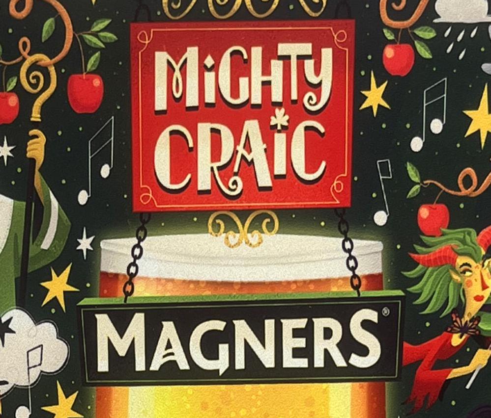 Metal Vintage Style Wall Sign - Magners Irish Cider Advertising Sign, Rusty look, 10.5 x 7 inch [MAGN1]