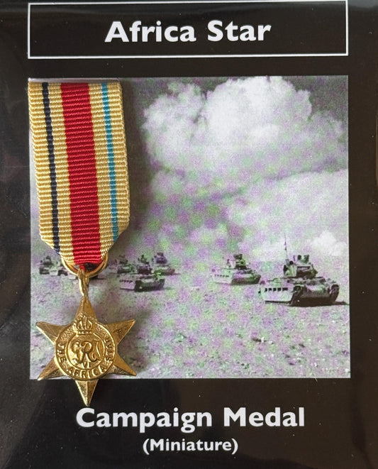 REPRODUCTION World War II WW2 Africa Star Miniature British War Medal 20mm *[CMAS]
