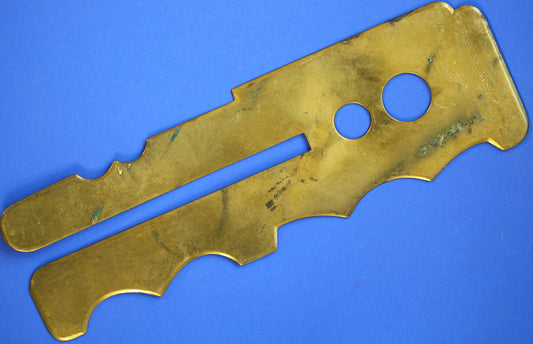 British Army Vintage World War 1 - WW1 Army Military Brass Button Cleaning Guard Stick Patent 116972/17  [02/25 31815]