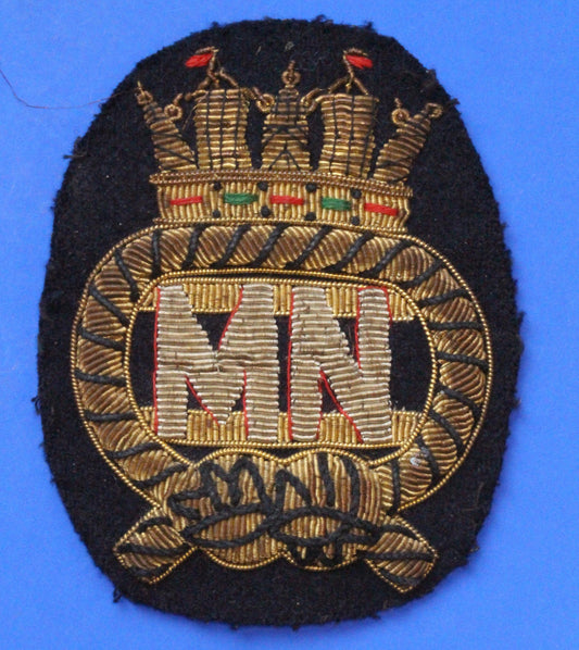 British Vintage World War 2 - Merchant Navy Blazer Badge       [02/25 32024]