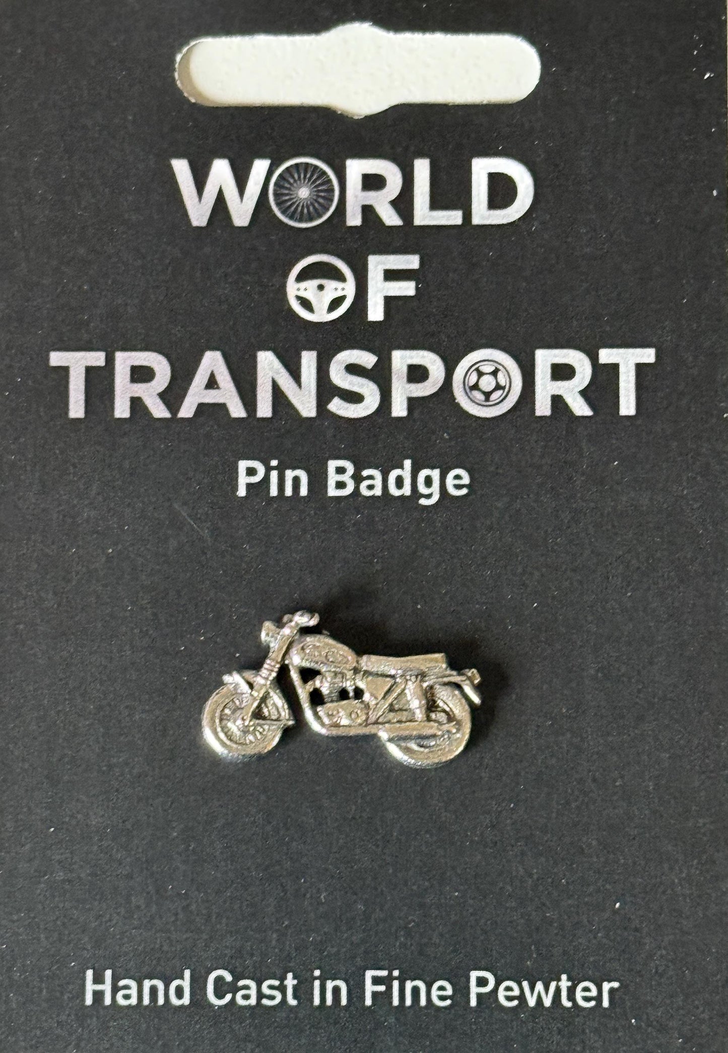 Classic Motorcycle Pin Badge - Pewter [WOTCMPIN]