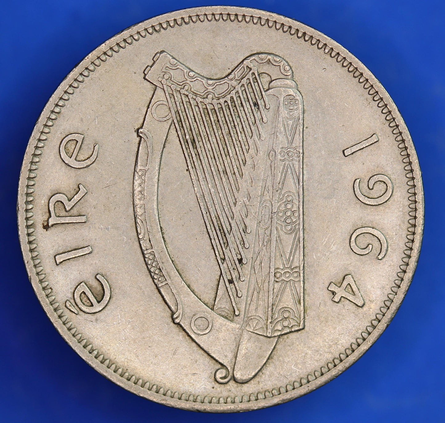 GENUINE 1964 Irish Half Crown 2/6 Ireland EIRE coin, Irish Hunter [03/25 32281]