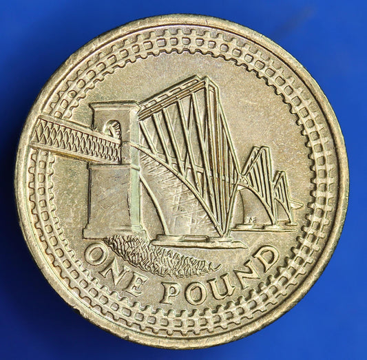 GENUINE British 2004 One Pound Elizabeth II Coin, Forth Rail Bridge [03/25 32294]