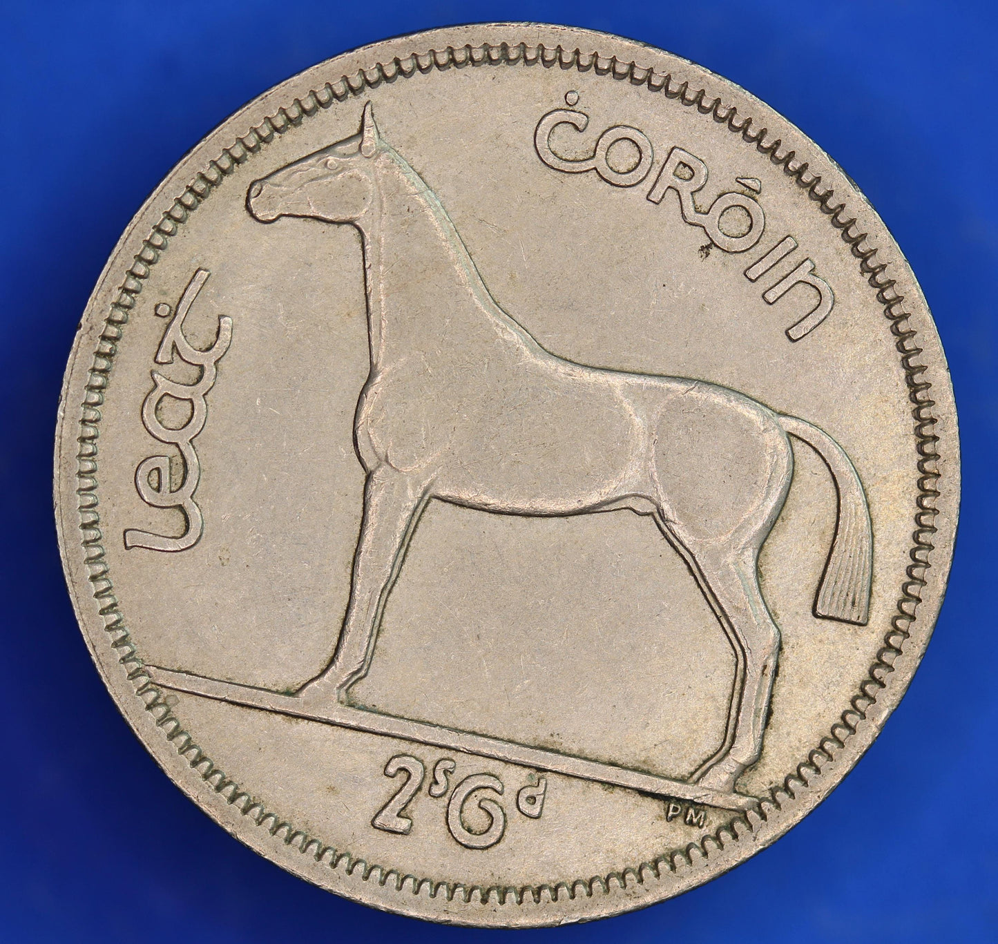 GENUINE 1964 Irish Half Crown 2/6 Ireland EIRE coin, Irish Hunter [03/25 32281]