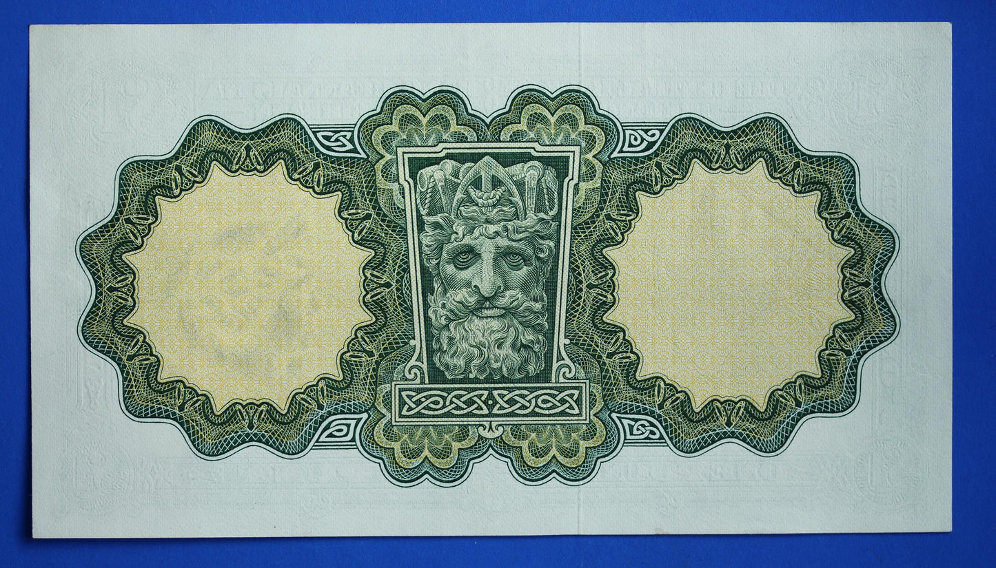 1972 Central Bank of Ireland, One Pound, One Punt Irish EIRE Lady Lavery banknote [04/25 32216]
