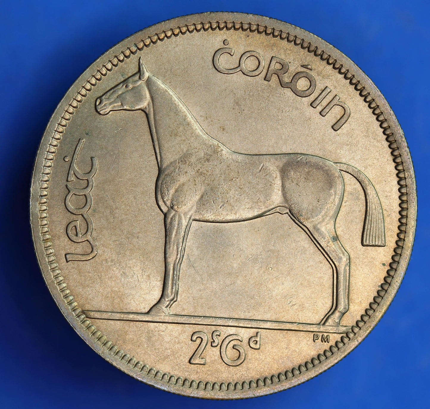 GENUINE 1963 Irish Half Crown 2/6 Ireland EIRE coin, Irish Hunter [05/25 32456]