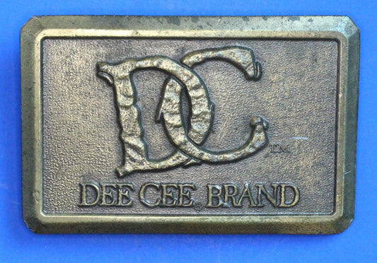 Vintage Belt Buckle DC Dee Cee Brand USA Made, for 1 1/2 inch belt  [05/25 32349]