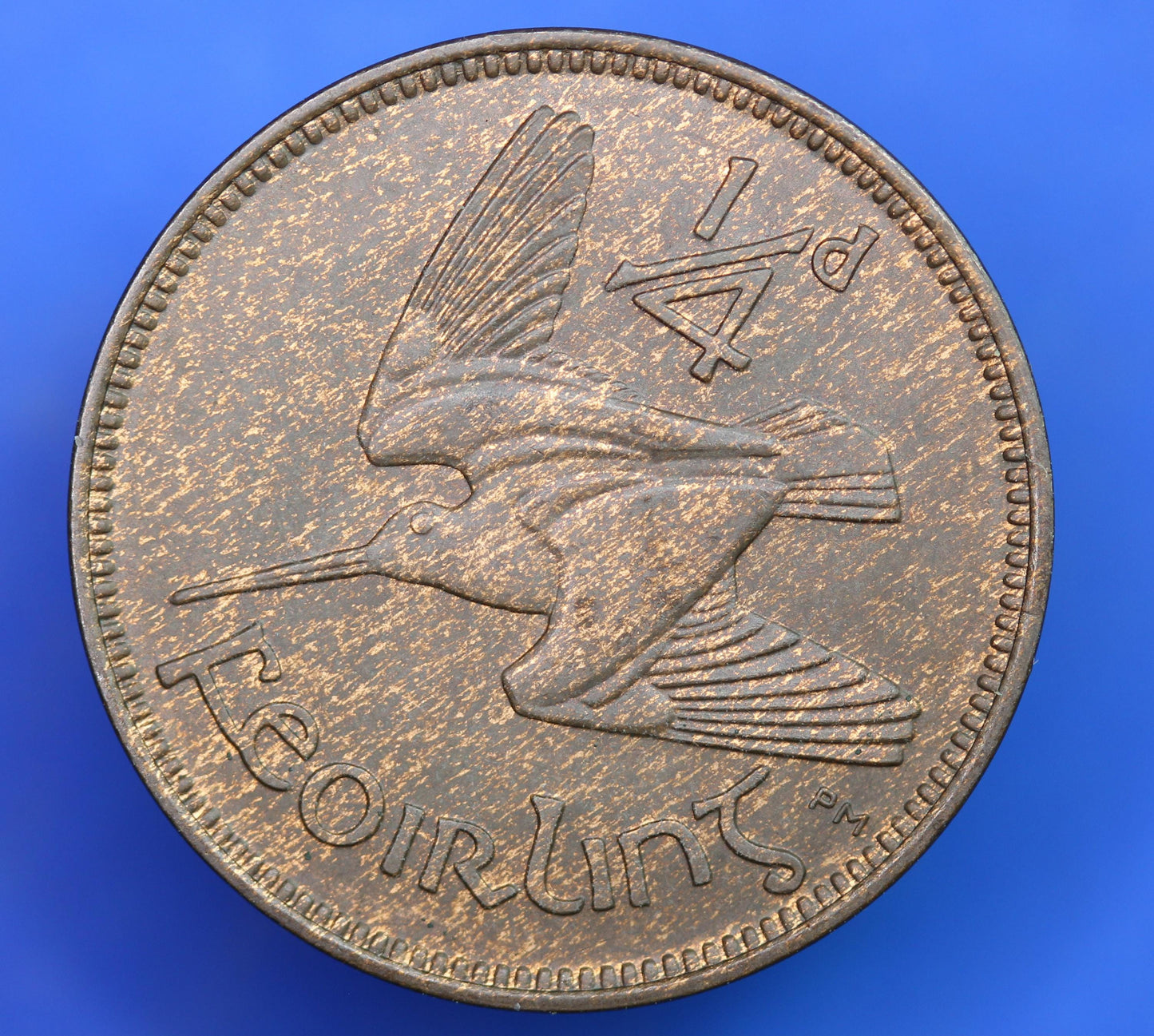 1930 Irish farthing, quarter penny 1/4d EIRE Ireland coin, Woodcock, high grade [07/25 33031]