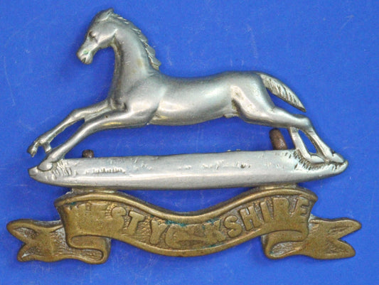 British Army Vintage World War 1 - WW1 / WW2 West Yorkshire Regiment Cap Badge [09/25 33117]