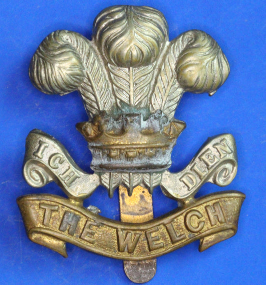 British Army Vintage World War 1 - WW1 Welsh Regiment lapel badge, 1914-1918      [09/25 33140]