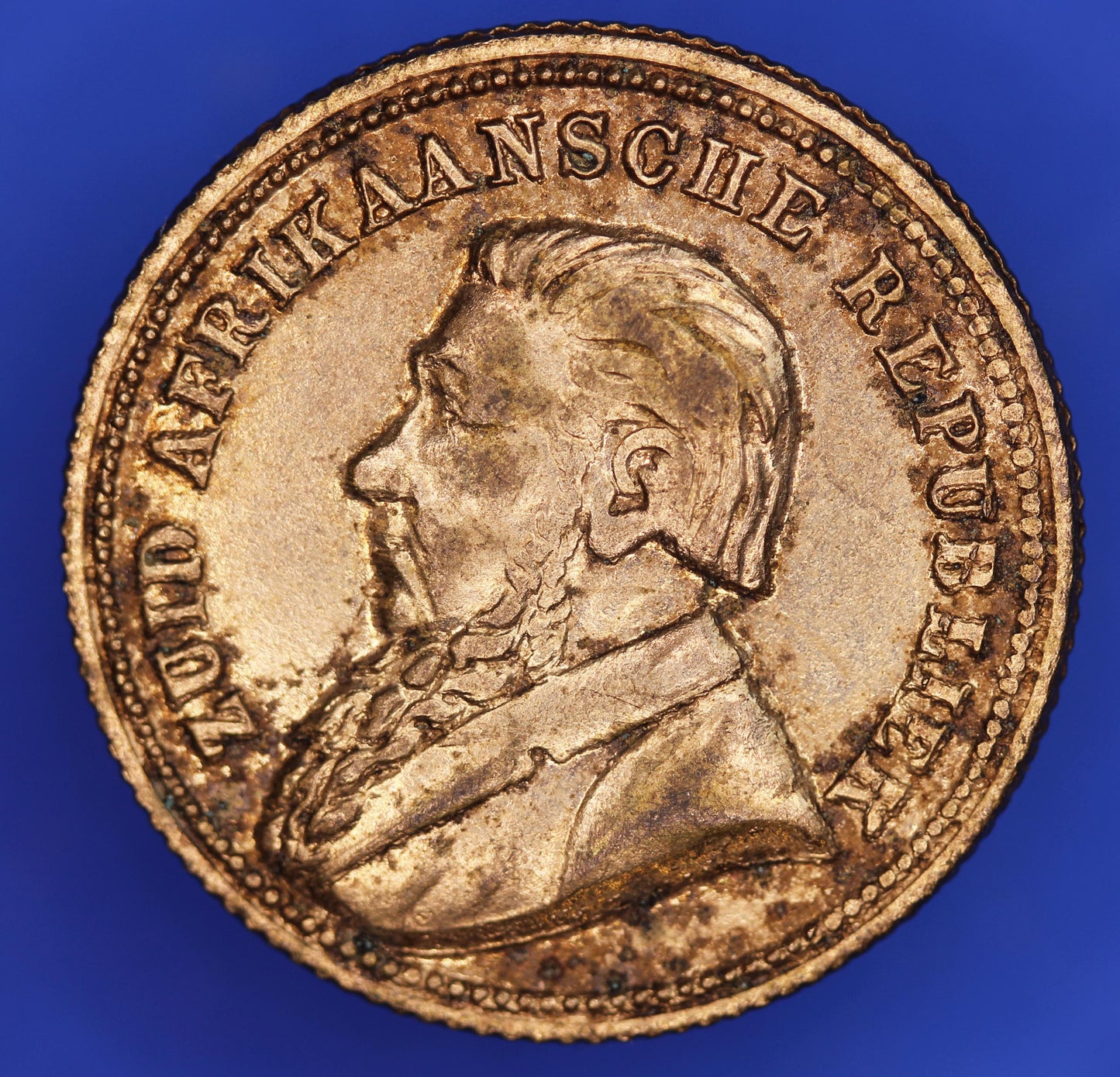 REPRODUCTION 1896 ZAR South Africa Kruger Pond Paul Kruger Portrait Eagle Coat of Arms  [09/25 24526]