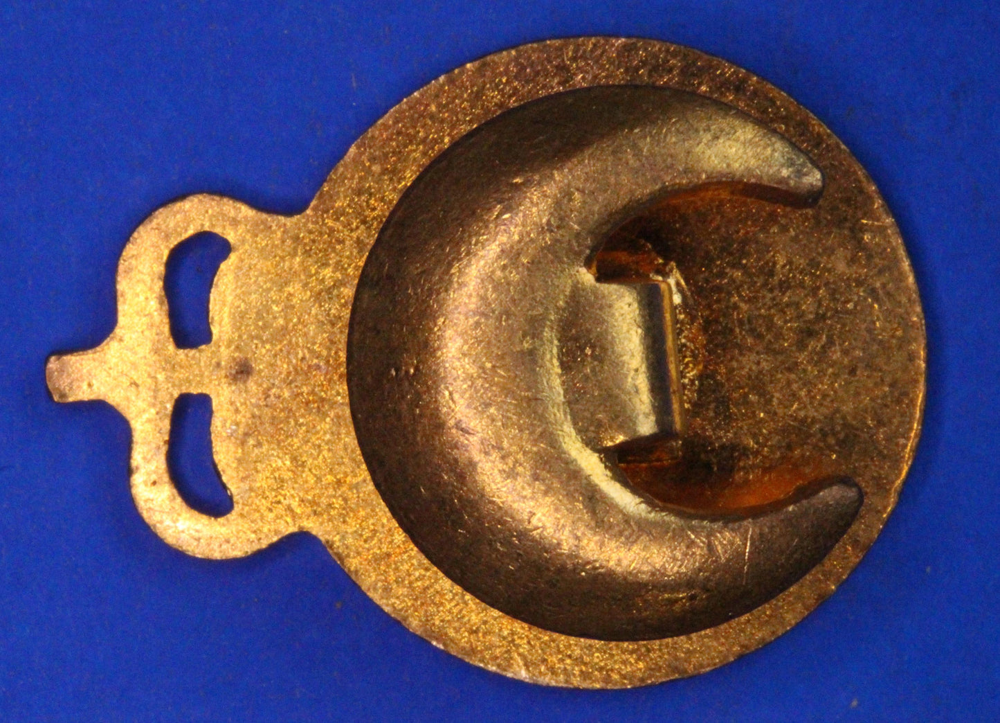 ICDS Industrial Civil Defence Service Queen's Crown. Enamel Lapel badge [09/25 24632]