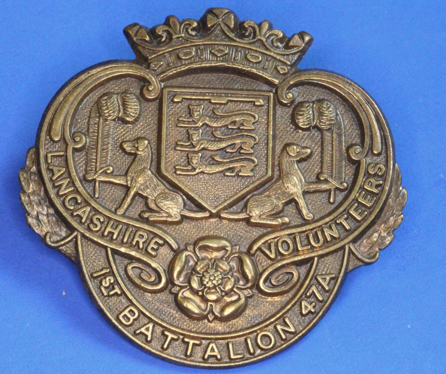 British Army Vintage World War 1 - Lancashire Volunteers Wigan Corps 1st Battalion Cap Badge [09/25 33157]