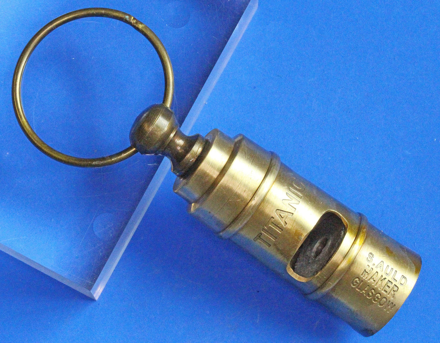 REPLICA REPRODUCTION Titanic whistle, White Star Line, S. Auld Maker Glasgow [VTITW]