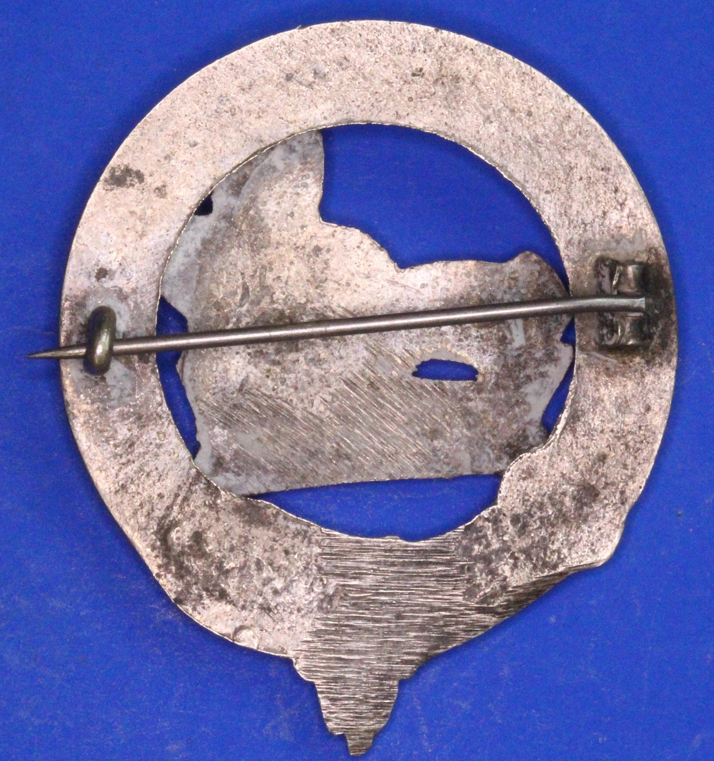 Vintage Scottish Clan Brooch /Bonnet Badge - Boar's Head   [10/25 33351]