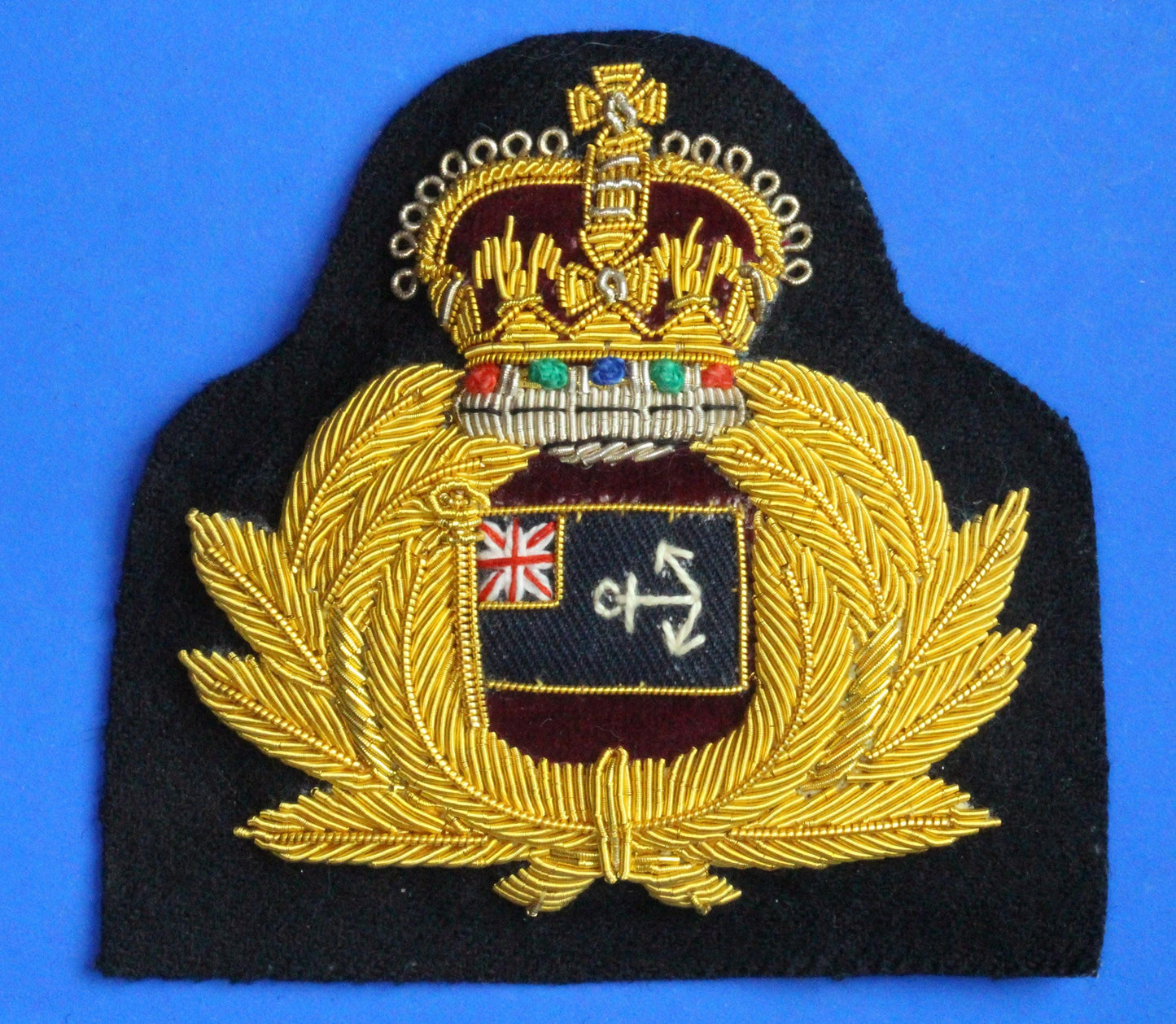 British Vintage - Royal Maritime Auxiliary Service RMAS Officers Cap Badge      [09/25 33248]
