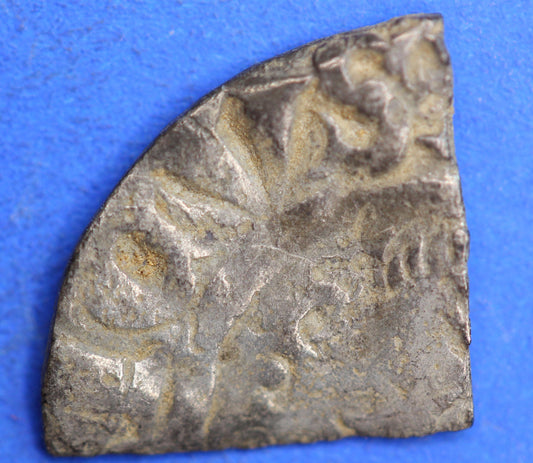 Medieval hammered short cross silver farthing, 1/4d, 0.29g    [10/25 33274]