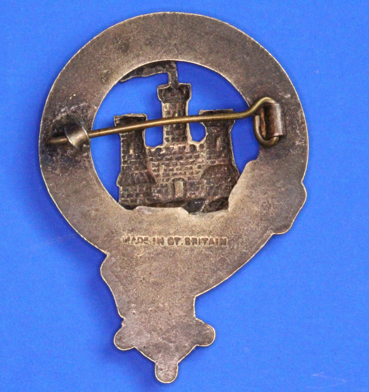 Vintage Scottish Clan Brooch /Bonnet Badge - MacLachlan  [10/25 33451]