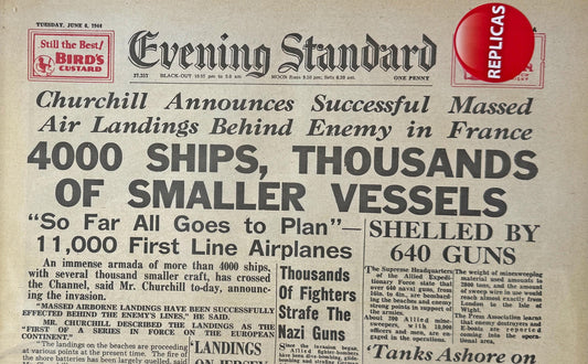 Reproduction: D-Day Landings newspaper (WW2) [DDYNP1]