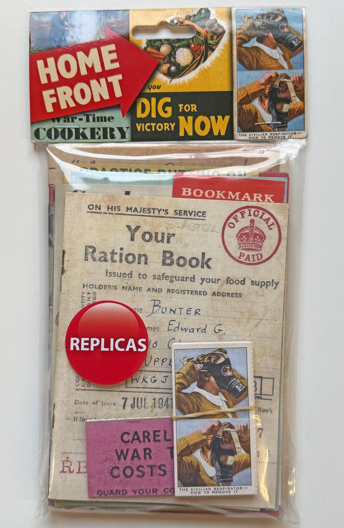 Reproduction: WW2 The Home Front memorabilia pack [HMFPK1]
