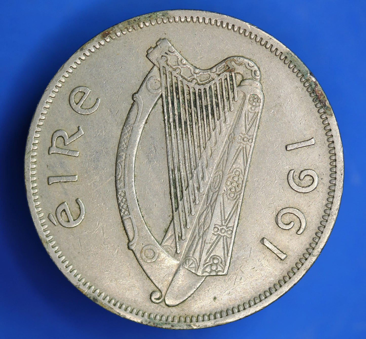 GENUINE 1961 "MULE" Irish Half Crown 2/6 Ireland EIRE coin, Irish Hunter [11/25 33538]