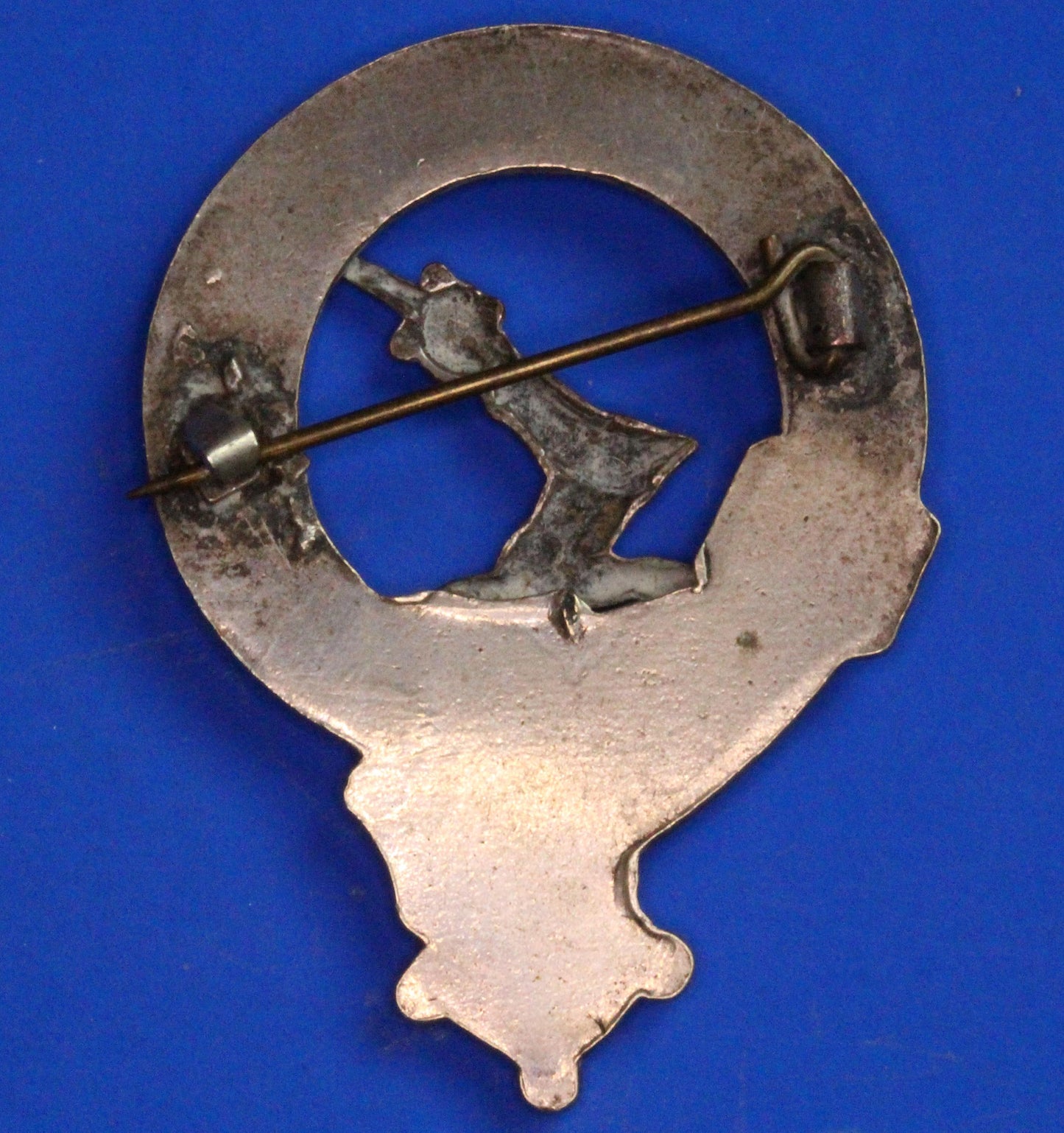 Vintage Scottish Clan Brooch /Bonnet Badge - PRO REGE Et ATRIA  [12/25 33469]