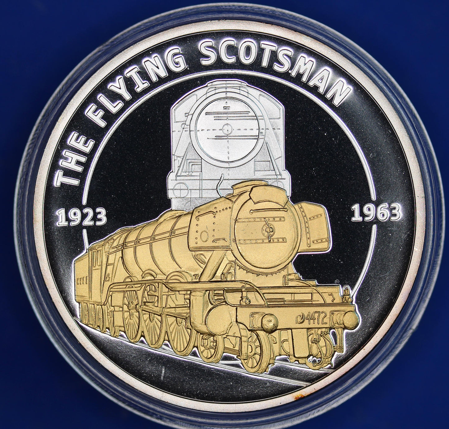 Icons of a Nation, Flying Scotsman silver-plated Medallion, 40mm  [12/25 33840]