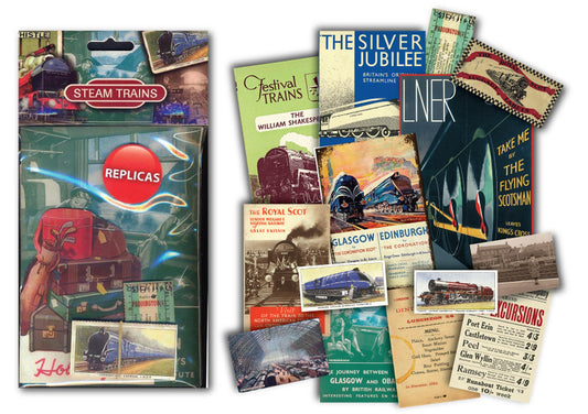 Reproduction Steam Trains /Railwayana memorabilia pack [STEPK1]