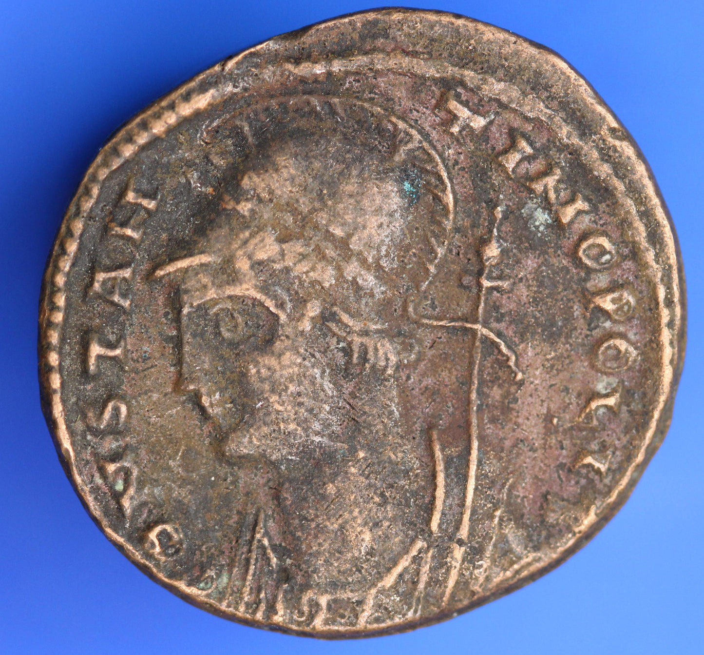 Roman bronze coin Constantine II AD 317-337, 19mm   [12/25 33980]