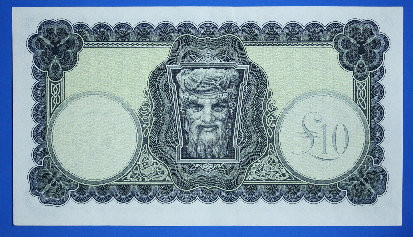 1975 Central Bank of Ireland, Ten Pound, Irish EIRE Lady Lavery banknote [12/25 34009]