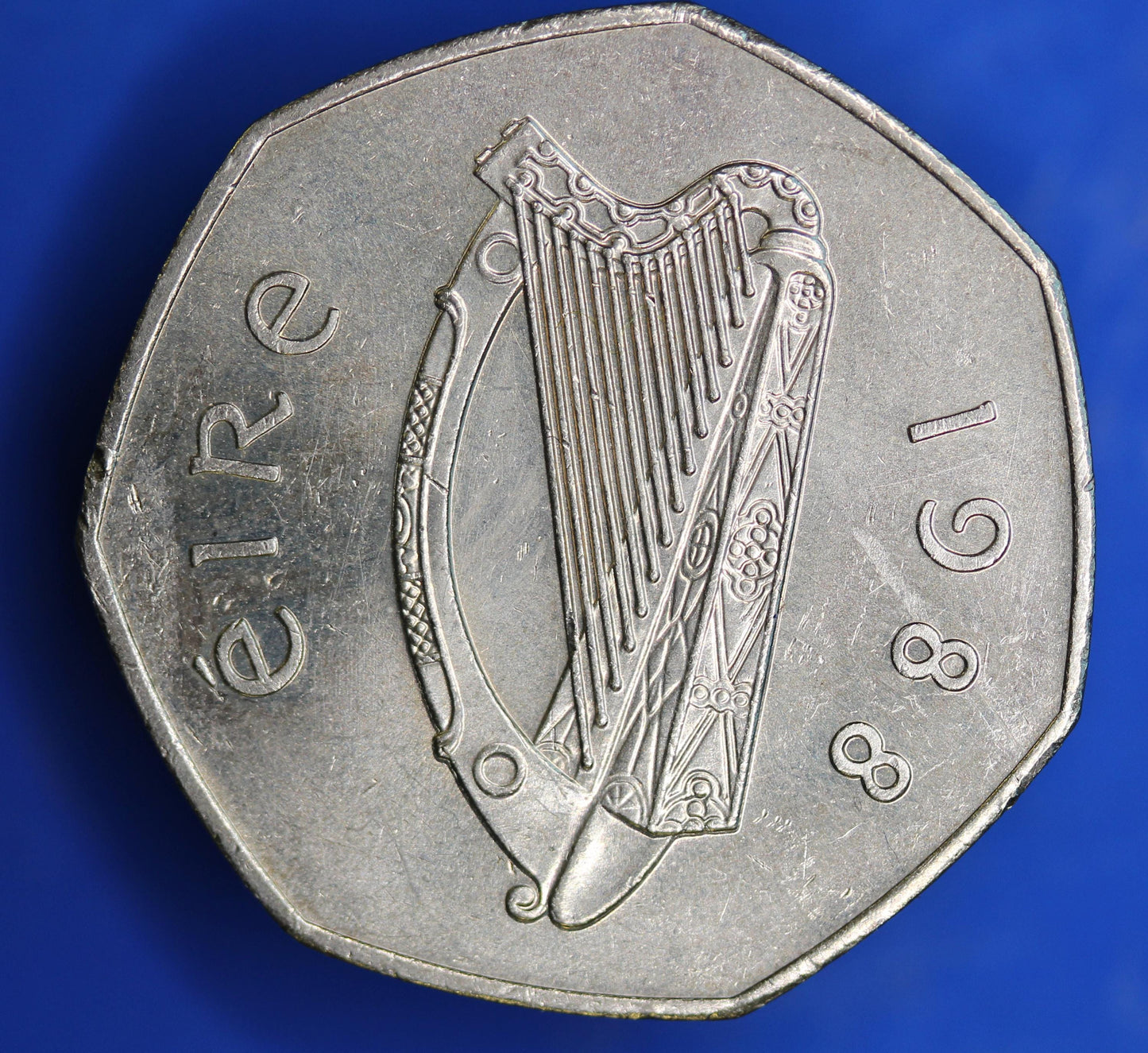 1988 Irish Ireland EIRE Fifty Pence 50p coin, Dublin Millennium    [01/26 34082]