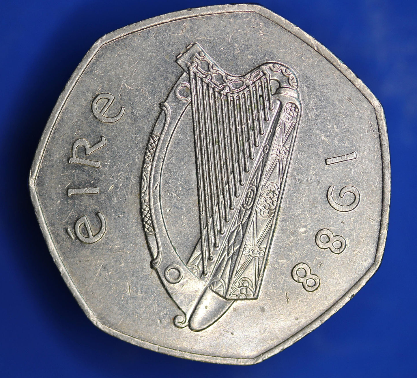 1988 Irish Ireland EIRE Fifty Pence 50p coin, Dublin Millennium    [01/26 34086]
