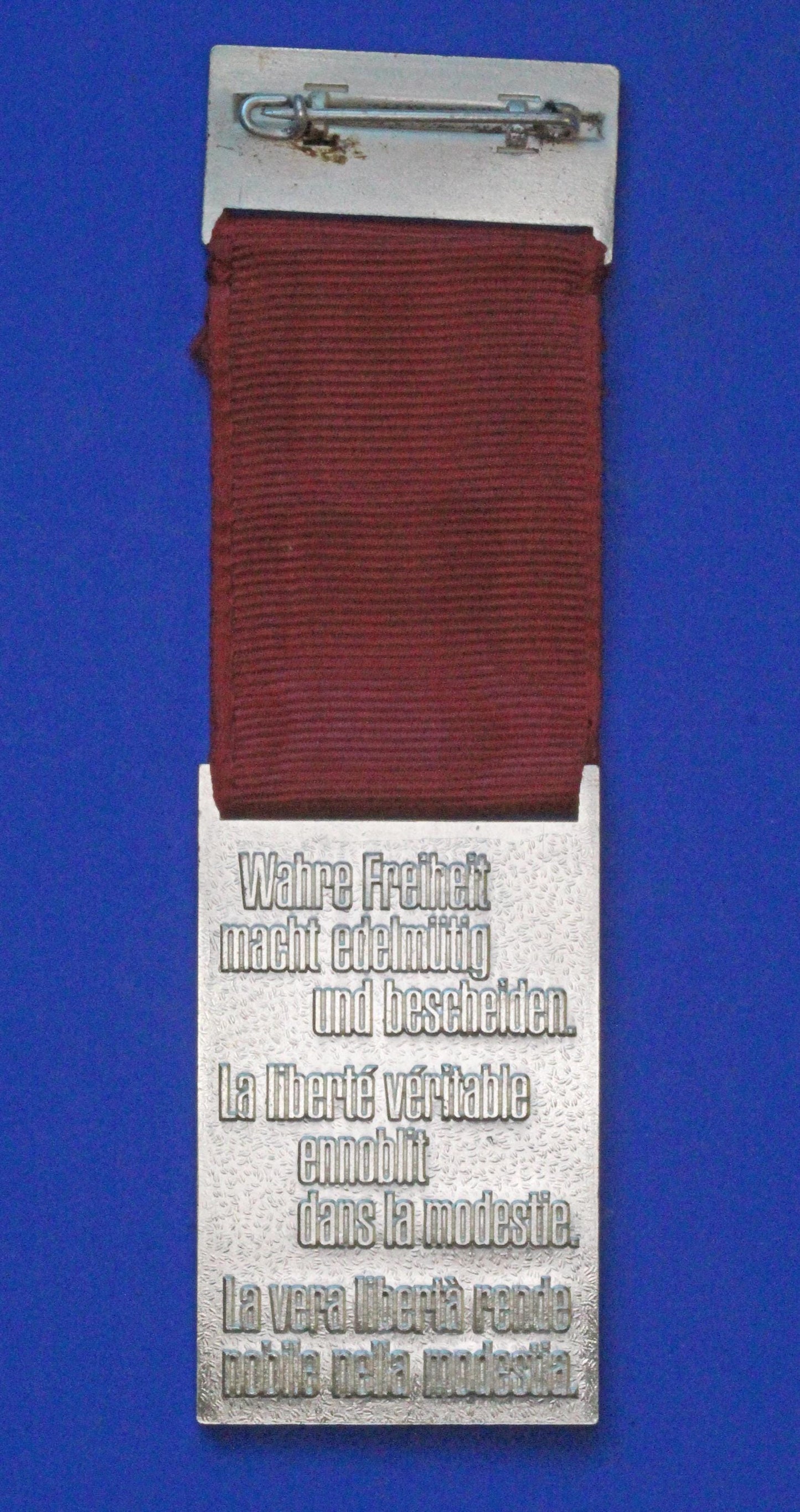 1976 SWITZERLAND Shooting Festival Vintage Swiss Award Medal Ribbon  [01/26 34139]