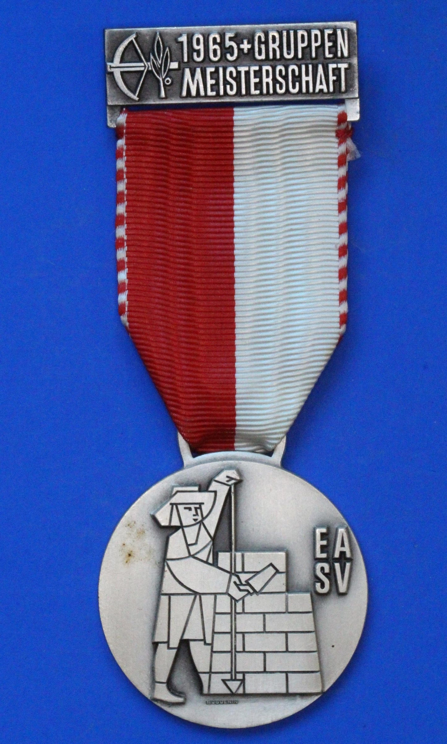 1965 SWITZERLAND Shooting Festival Vintage Swiss Award Medal Ribbon  [01/26 34141]