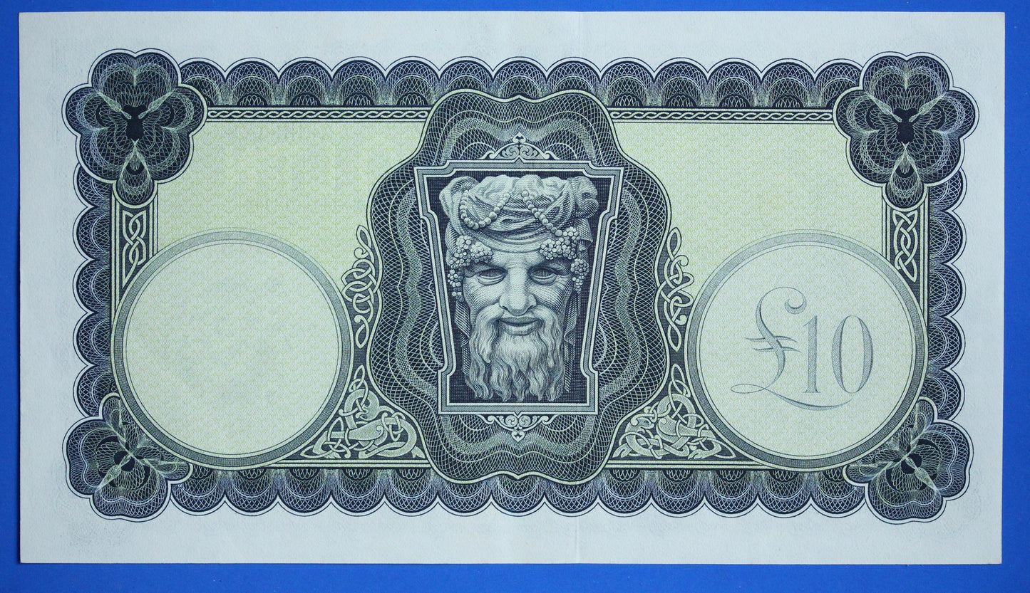 1975 Central Bank of Ireland, Ten Pound, Irish EIRE Lady Lavery banknote [12/25 34006]