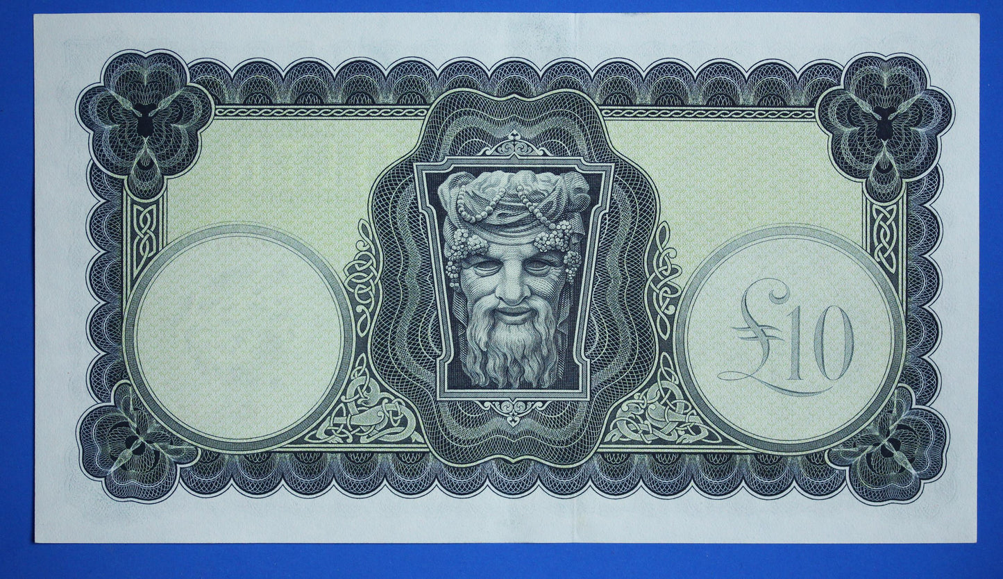 1975 Central Bank of Ireland, Ten Pound, Irish EIRE Lady Lavery banknote [12/25 34007]