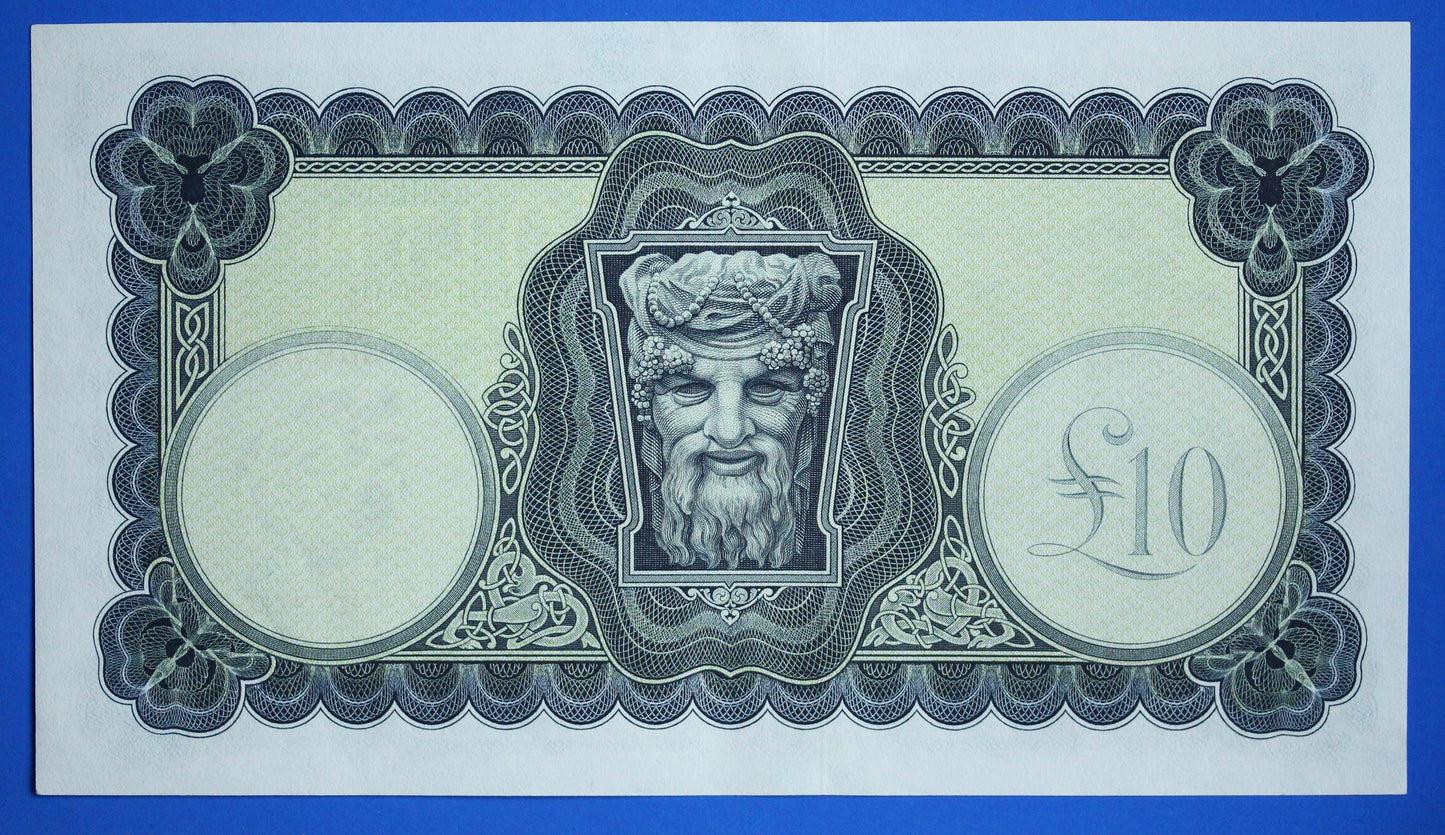 1975 Central Bank of Ireland, Ten Pound, Irish EIRE Lady Lavery banknote [12/25 34010]