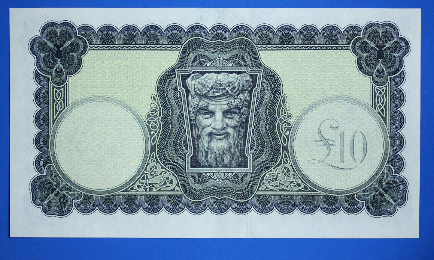 1975 Central Bank of Ireland, Ten Pound, Irish EIRE Lady Lavery banknote [12/25 34011]