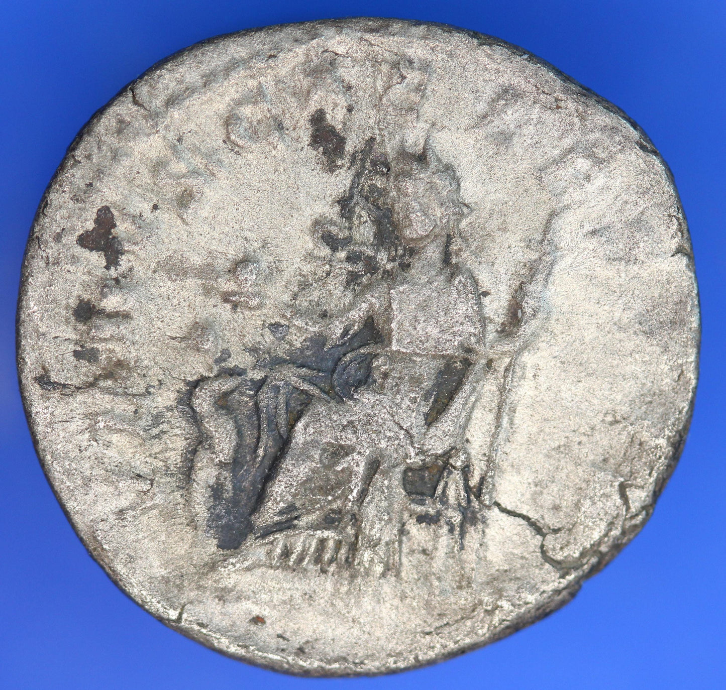 Roman Coin Silver Denarius Julia Soaemias 180 - 222 AD, 18mm, 2.30g   [12/25 5532]