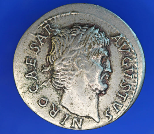 Token /Replica of Roman coin, NIRO CAESAR AVGVSTVS, Vesta, 20mm  [12/25 5131]