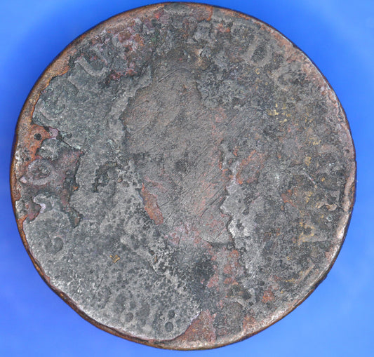 1818 George III half crown, Contemporary Forgery    [12/25 6841]