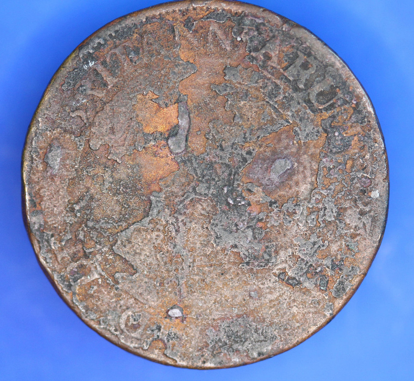 1818 George III half crown, Contemporary Forgery    [12/25 6841]