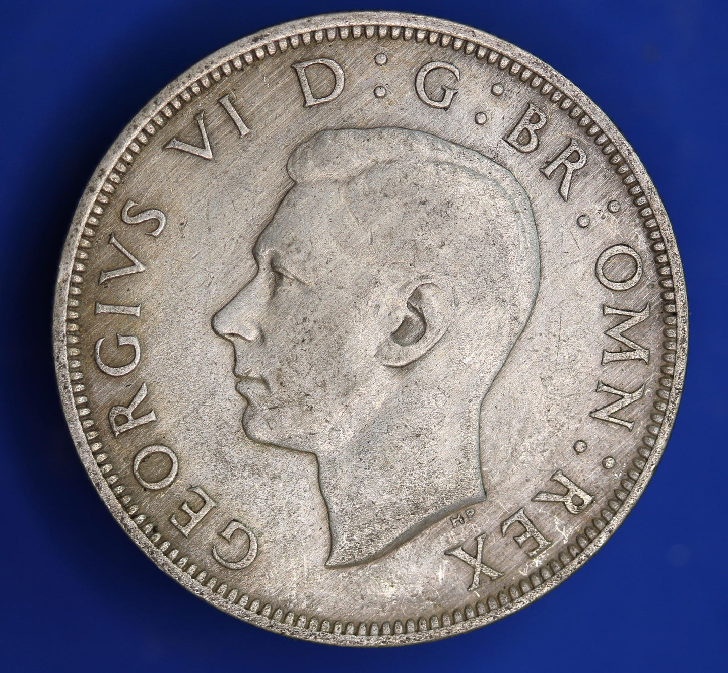 GENUINE British Coin -  1940 George VI half crown, 50% silver coin  [01/26 34191]
