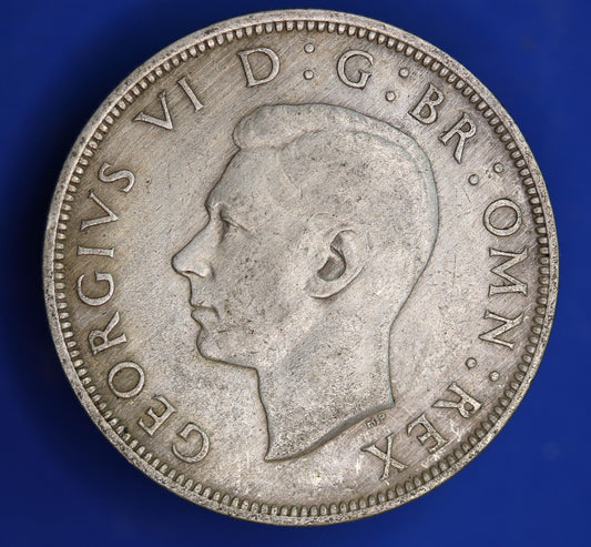 GENUINE British Coin -  1940 George VI half crown, 50% silver coin  [01/26 34191]