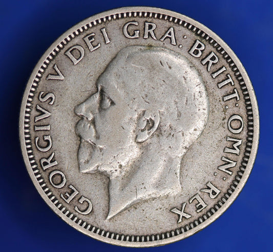 GENUINE British Coin -  1936 George V One Shilling, 50% silver coin  [01/26 34210]
