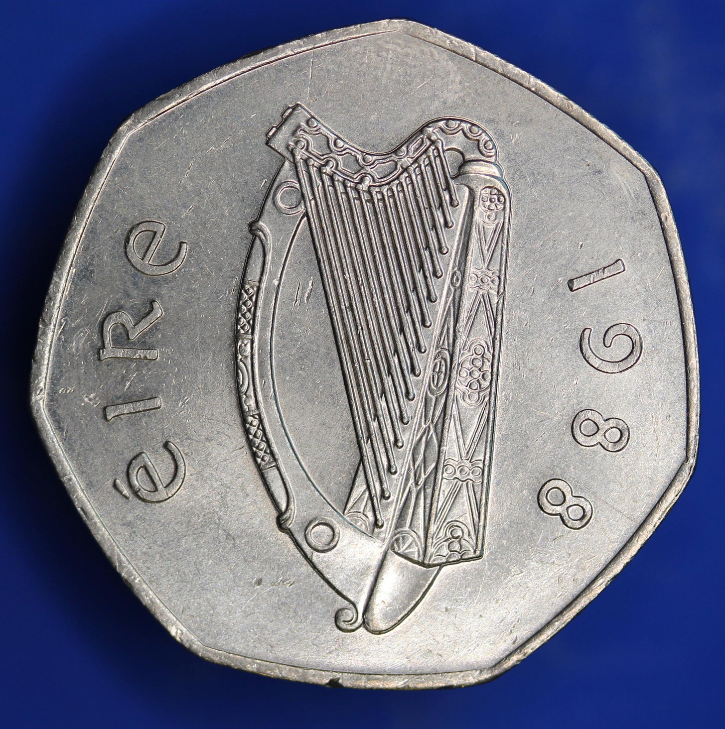 1988 Irish Ireland EIRE Fifty Pence 50p coin, Dublin Millennium    [01/26 34085]