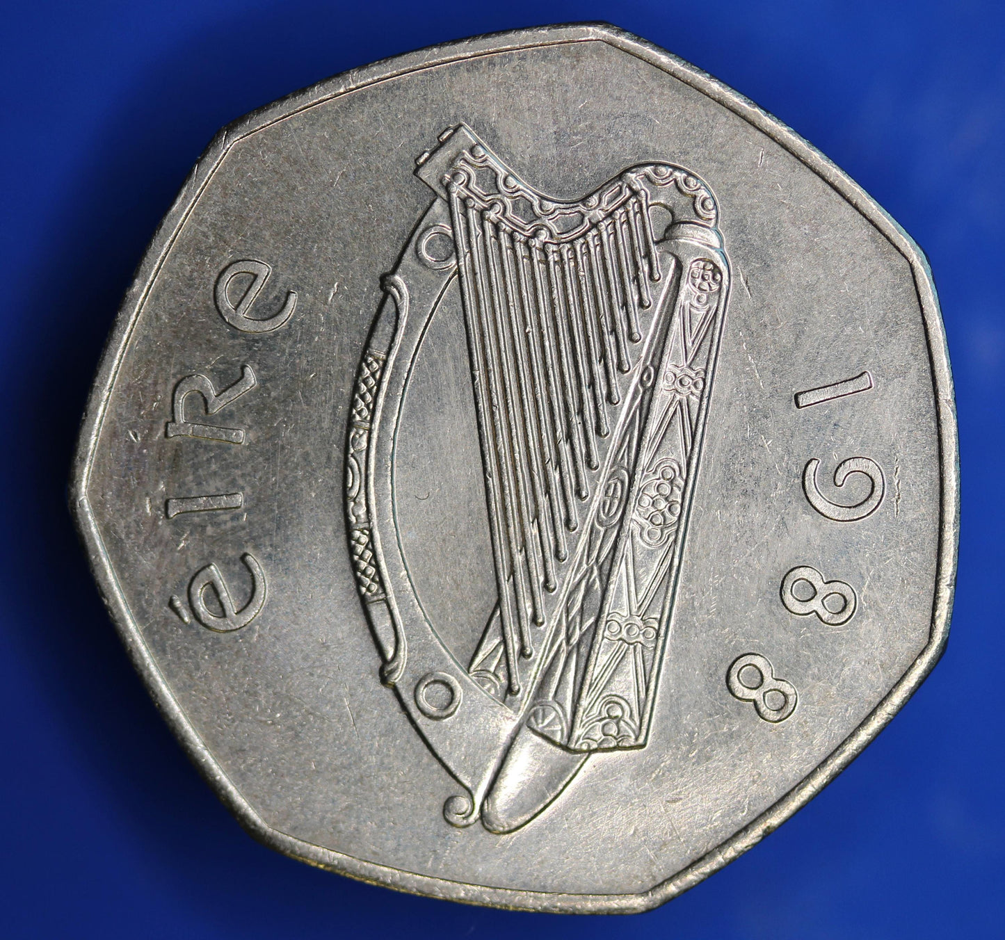 1988 Irish Ireland EIRE Fifty Pence 50p coin, Dublin Millennium    [01/26 34088]