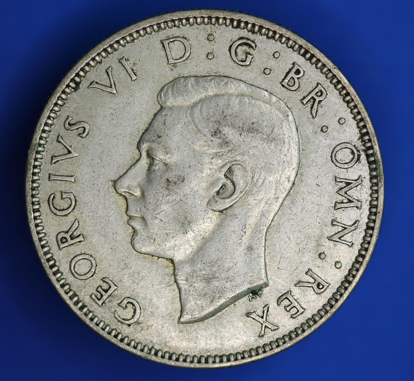 GENUINE British Coin -  1939 George VI florin/ two shillings, 50% silver  [02/26 34360]